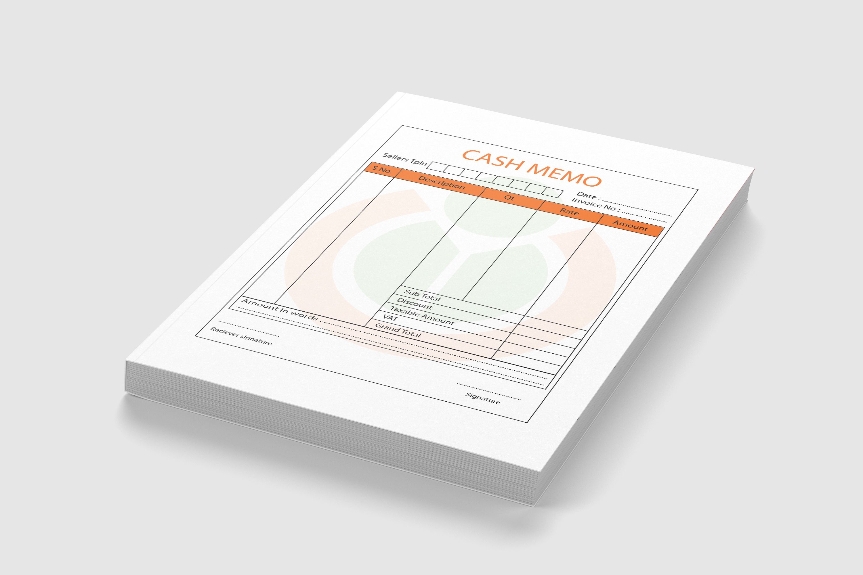 A5 Carbonless Cash Memo 